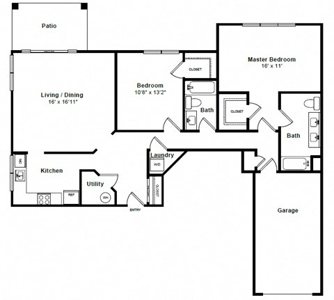 Oceana floor plan at Windsor at Mariners, 100 Tower Dr., Edgewater