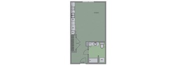 A Floor Plan at Olympic by Windsor