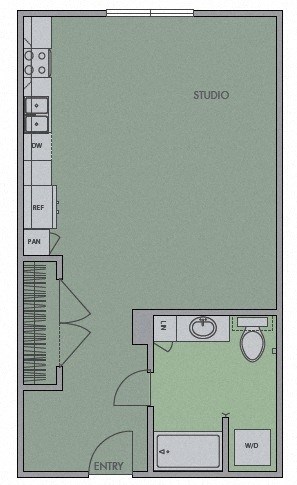 A Floor Plan at Olympic by Windsor