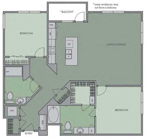 Floor Plan at Olympic by Windsor