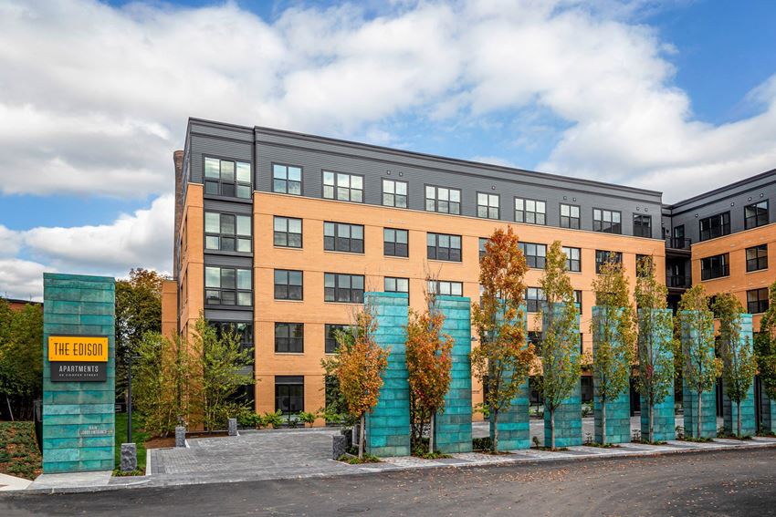 Elegant Exterior View Elegant Exterior View at Edison on the Charles by Windsor, Waltham, MA - Photo Gallery
