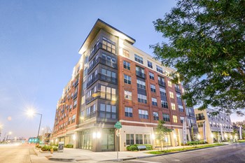 Very walkable location View of building from street at twilight at Platt Park by Windsor, 99 E Arizona Ave, Denver - Photo Gallery 3