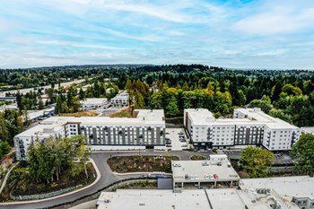 Premier location in Kirkland, WA Building Exterior at Uplund at Totem Lake, Kirkland, Washington - Photo Gallery 2