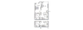 Floorplan at Pavona Apartments, 760 N. 7th Street, San Jose, CA, 95112