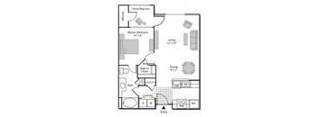Floorplan at Pavona Apartments, 760 N. 7th Street, San Jose, CA, 95112