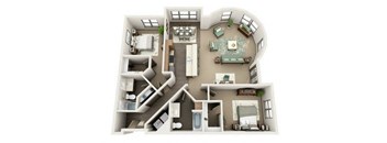 Floor plan at Platform 14, Hillsboro, Oregon
