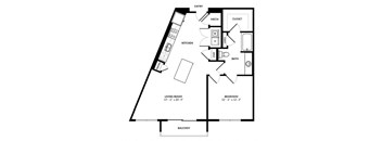 A10 floor plan at Windsor Preston, 7950 Preston Road, 75024