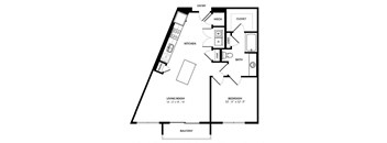 A11 floor plan at Windsor Preston, Plano, Texas
