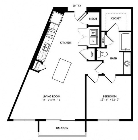 A11 floor plan at Windsor Preston, Plano, Texas