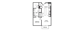 A2 floor plan at Windsor Preston, TX, 75024
