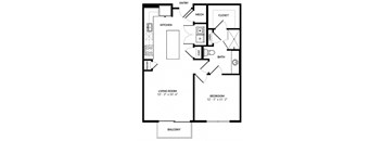 A5 floor plan at Windsor Preston, Plano, TX