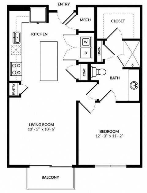 A5 floor plan at Windsor Preston, Plano, TX