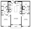 B2 floor plan B2 floor plan at Windsor Preston, Plano, TX