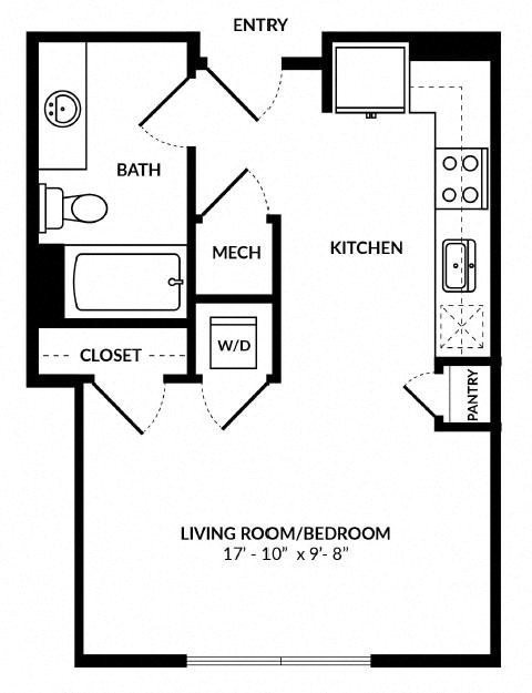 S1 floor plan at Windsor Preston, Plano, Texas