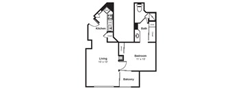 A3_Dimension_V3 floor plan at Renaissance Tower, California, 90015
