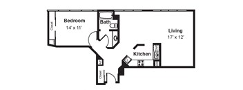 A9_Dimensions_V3 floor plan at Renaissance Tower, California, 90015
