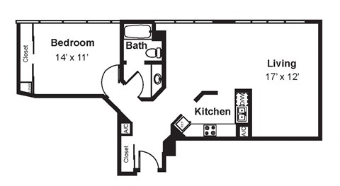 A9_Dimensions_V3 floor plan at Renaissance Tower, California, 90015