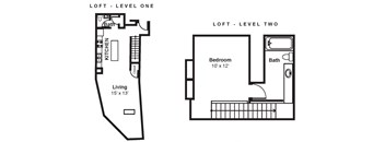 B1_Dimension_V3 floor plan at Renaissance Tower, Los Angeles, California