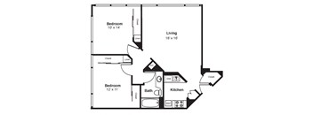 C2_Dimension_V3 floor plan at Renaissance Tower, California, 90015
