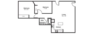 C4_Dimension_V3 floor plan at Renaissance Tower, Los Angeles, CA