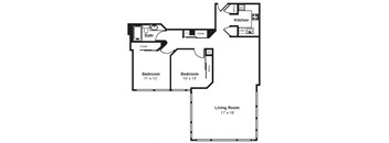 C5_Dimension_V3 floor plan at Renaissance Tower, California, 90015