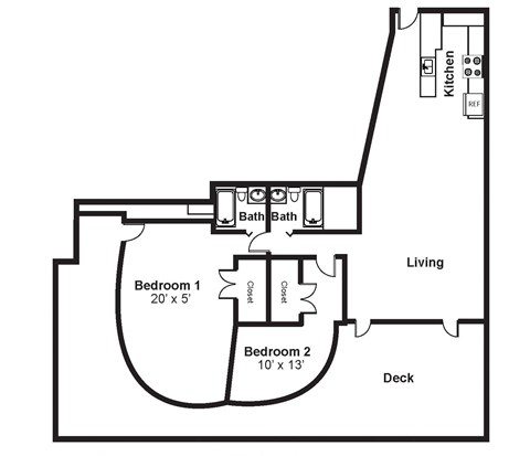 D4_Dimension_V3 floor plan at Renaissance Tower, Los Angeles, California