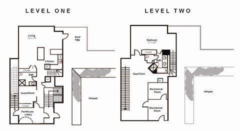 D5_Dimension_V3 floor plan at Renaissance Tower, Los Angeles, CA