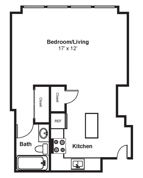 S2_Dimension_V3 floor plan at Renaissance Tower, Los Angeles, California