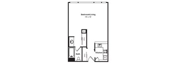 S7_Dimension_V3 floor plan at Renaissance Tower, Los Angeles, CA
