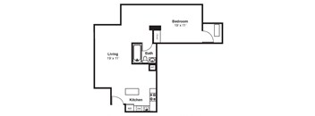 S8_Dimension_V3 floor plan at Renaissance Tower, California, 90015