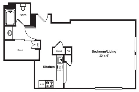 S9_Dimension_V3 floor plan at Renaissance Tower, Los Angeles, California