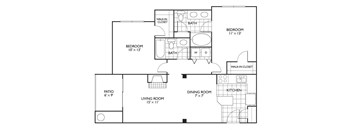 Floorplan at Reflections by Windsor