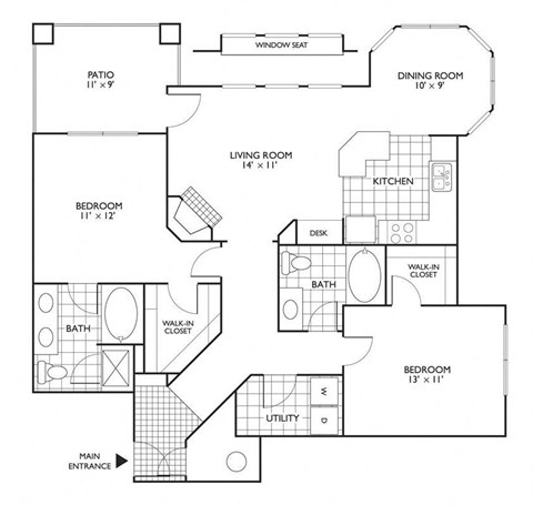 Floorplan at Reflections by Windsor