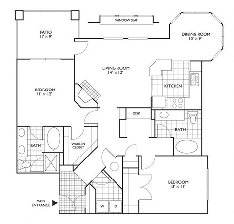 Floorplan at Reflections by Windsor