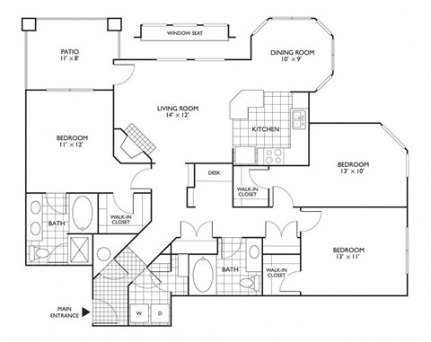 Floorplan at Reflections by Windsor