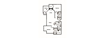 B2 Web Floor Plan at Windsor on White Rock Lake, 9191 Garland Road, 75218
