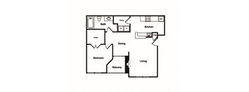 A2 Floor Plan at Windsor on White Rock Lake, Dallas, Texas