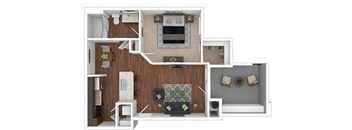 A1 3d Floor Plan, Retreat at the Flatirons, Broomfield, CO 80020