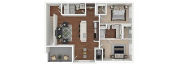 B3 3d Floor Plan, Retreat at the Flatirons, Broomfield, CO 80020