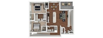B5 3d Floor Plan, Retreat at the Flatirons, Broomfield, CO 80020