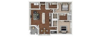 B9 3d Floor Plan, Retreat at the Flatirons, Broomfield, CO 80020