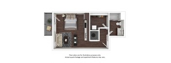 S2 3D disclaimer floor plan at The Casey, Denver, CO