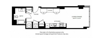 S2 Floor Plan at 7770 Norfolk, Bethesda, MD, 20814