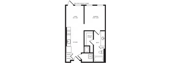 S2 floor plan at Windsor Turtle Creek, Dallas, TX