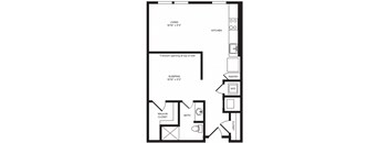 S3(1) floor plan at Windsor Turtle Creek, TX, 75219