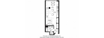 S4 North floor plan at The Bravern, WA, 98004