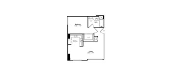 A19 Ocean View 2d Floor Plan, Sea Castle by Windsor, Santa Monica, CA 90401