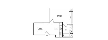 A2 2d Floor Plan, Sea Castle by Windsor, Santa Monica, CA 90401
