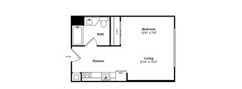 S1 2d Floor Plan, Sea Castle by Windsor, Santa Monica, CA 90401