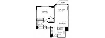 SoHo floor plan at Windsor at Mariners, Edgewater, NJ
